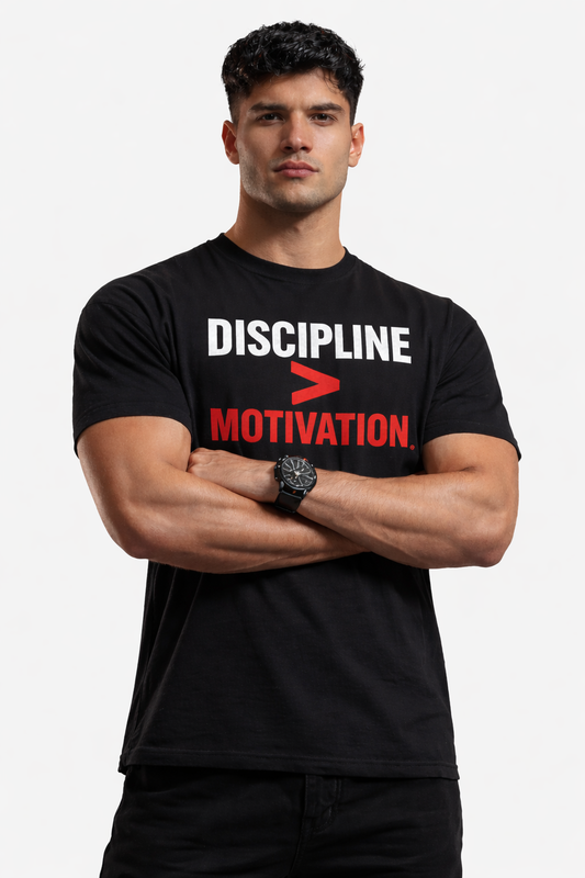 Discipline Over Motivation - Grit Edition T-Shirt